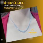 Dây Chuyền Tennis – Đơn Giản, Sang Trọng Cùng Vàng Trắng 14K