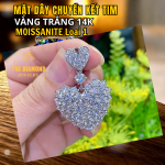 Mặt Dây Chuyền Kết Tim | Tinh Tế, Dịu Dàng Cùng Vàng Trắng 14K