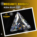Moissanite Giác Cắt Trillion | Kiểm Định Quốc Tế C&C