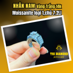 Nhẫn Nam Moissannite chủ 7.2li